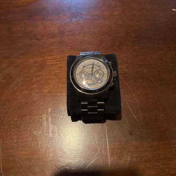 Michael Kors Oversized Runway Chronograph Silver-Tone Stainless